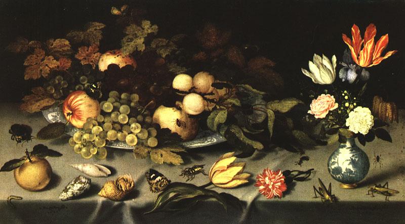 AST, Balthasar van der Flowers and Fruit  fg oil painting picture